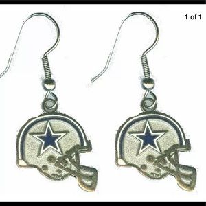 LAST ONE Licensed Dallas Cowboy Helmet Earrings